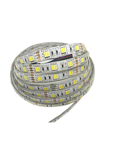 Banda led 5050 Dual White, IP65, 12v, 5m, 60led/m