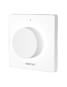MiBoxer K1 Telecomanda de Perete 2.4Ghz cu Switch Rotativ Dual White/Monocolor, Alb