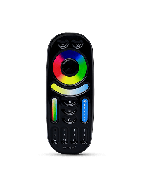 Miboxer FUT092-B Telecomanda 2.4GHz 4-zone RGB, RGBW, RGB+CCT, Negru