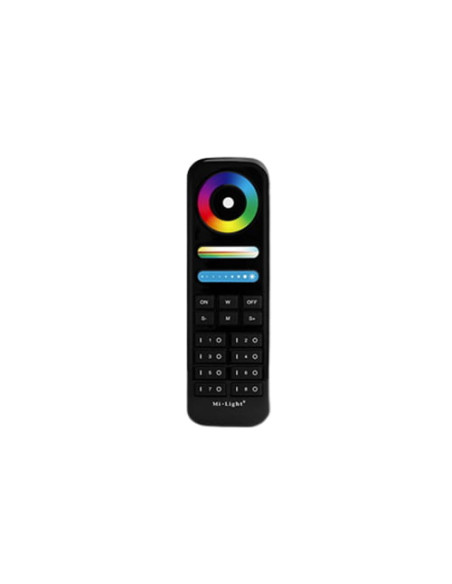 Miboxer FUT089-B Telecomanda cu 8 zone RGB, RGBW si RGB+CCT, Negru