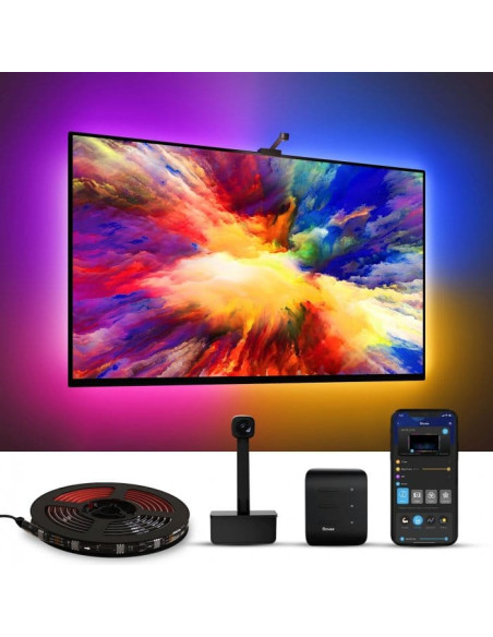 Banda LED TV Govee Immersion Wi-Fi TV RGBIC, Camera ColorSense 1080p HD