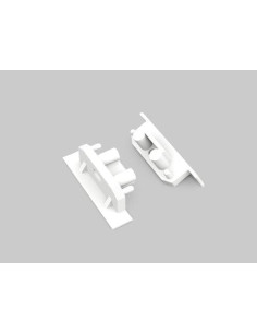 Capace terminale GROOVE10 gen2 cu gaura Alb