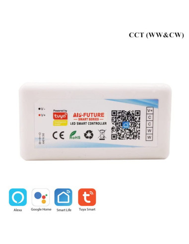 Controller smart WiFi TUYA pentru banda LED CCT