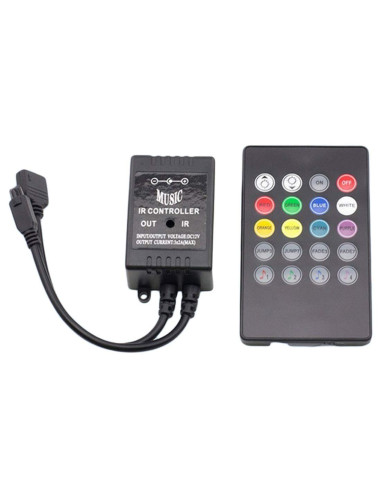 Controller muzical cu telecomanda IR RGB