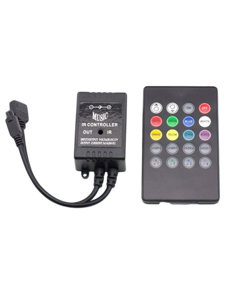 Controller muzical cu telecomanda IR RGB