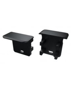 Capac terminal plastic cu gaura pentru Profil Aparent tip G , W Negru