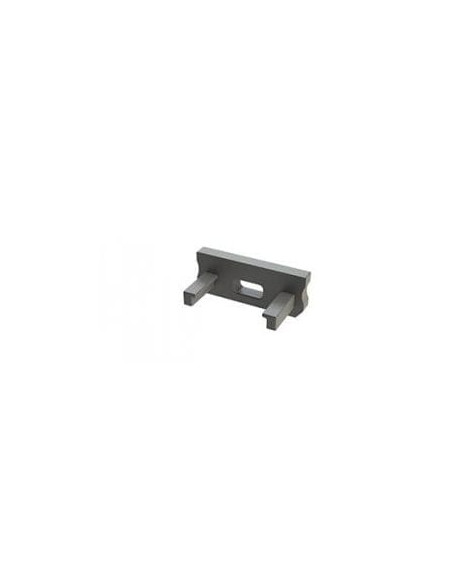 Capac terminal plastic BASIC cu gaura pentru Profil Aparent D Gri