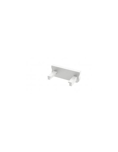 Capac terminal plastic BASIC fara gaura pentru Profil Aparent tip D Alb