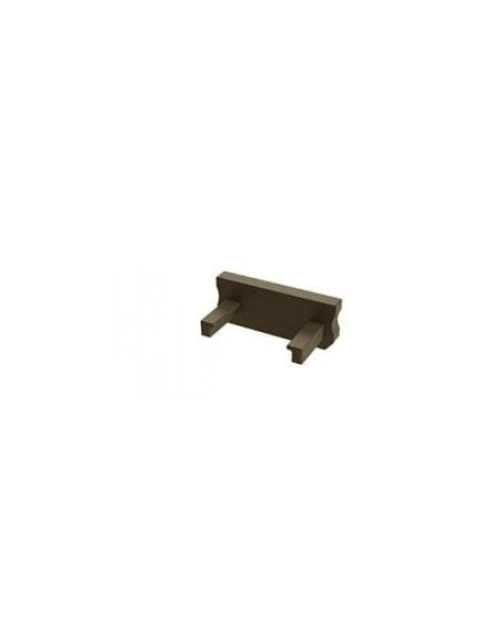 Capac terminal plastic BASIC fara gaura pentru Profil Aparent tip D Inox