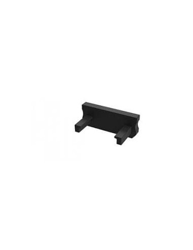 Capac terminal plastic BASIC fara gaura pentru Profil Aparent tip D Negru