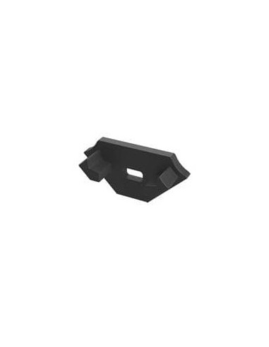 Capac terminal plastic cu gaura pentru Profil Aparent C Negru