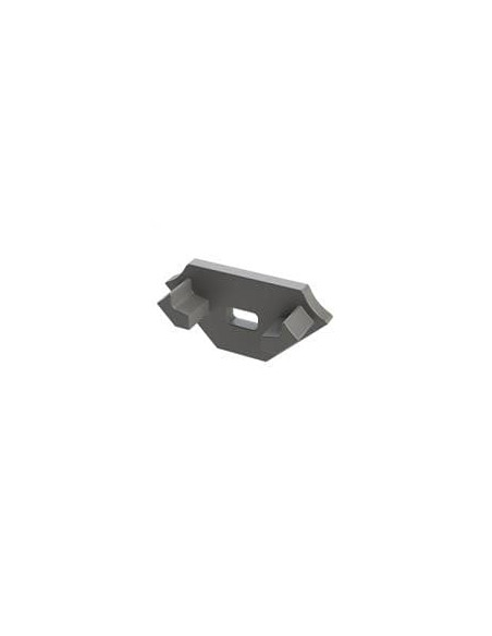 Capac terminal plastic cu gaura pentru Profil Aparent C Gri