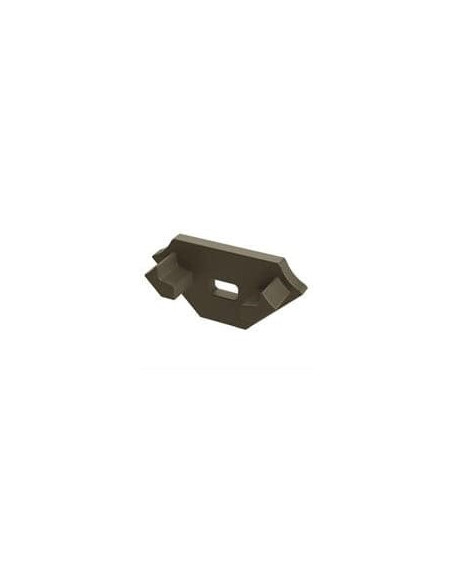 Capac terminal plastic cu gaura pentru Profil Aparent C Inox