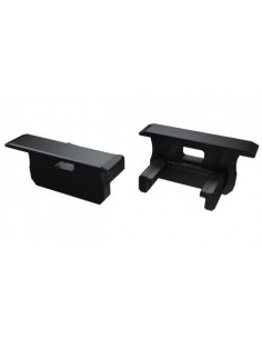 Capac terminal cu gaura  pentru Profil Aparent B tip 2 Negru
