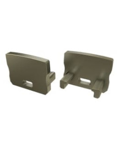 Capac terminal plastic HIGH cu gaura pentru Profil Aparent A Inox