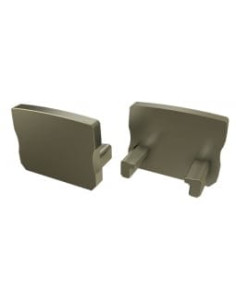 Capac terminal plastic HIGH fara gaura pentru Profil Aparent A Inox