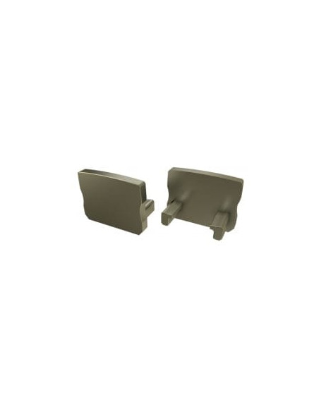 Capac terminal plastic HIGH fara gaura pentru Profil Aparent A Inox