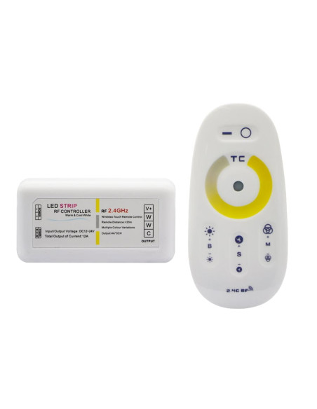 Controller cu telecomanda Touchscreen Alb Variabil 2.4G