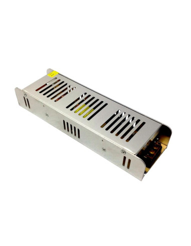Transformator slim 222x58x40 mm de la 220v la 12v, 180w, 15a pentru interior, ip20