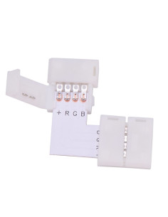 Conector 90 grade banda led rgb 5050 10mm