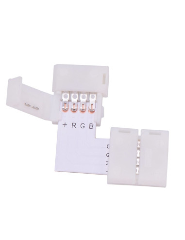 Conector 90 grade banda led rgb 5050 10mm