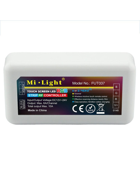 Miboxer FUT037 Controller inteligent 2.4GHz RF pentru banda LED RGB 1 Canal 10A