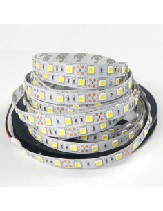 Banda led Alb Rece 5050 60led/m ip20, 12v, 5 metri