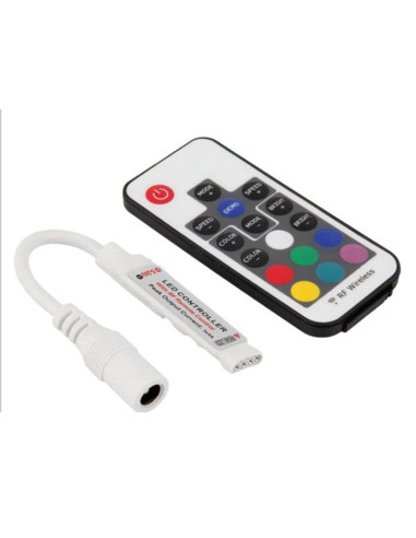 Controller cu telecomanda 17 taste RGB RF