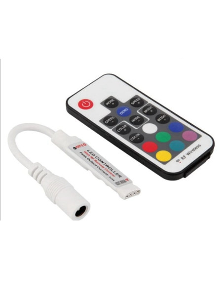 Controller cu telecomanda 17 taste RGB RF