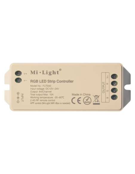 Miboxer FUT043 Controller 2.4GHzRF pentru banda LED RGB 15A