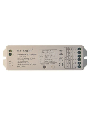 Miboxer LS2 Controller inteligent universal 5in1 2.4GHz Wireless RF pentru banda LED RGB, RGBW si RGBWW 15A