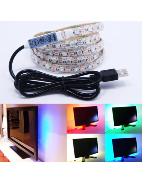 Banda led RGB Alimentare USB 5050 2metri