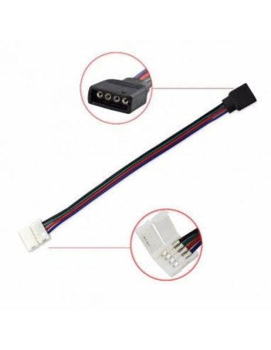 Conector RGB Banda-Controller Cu Fir 10mm