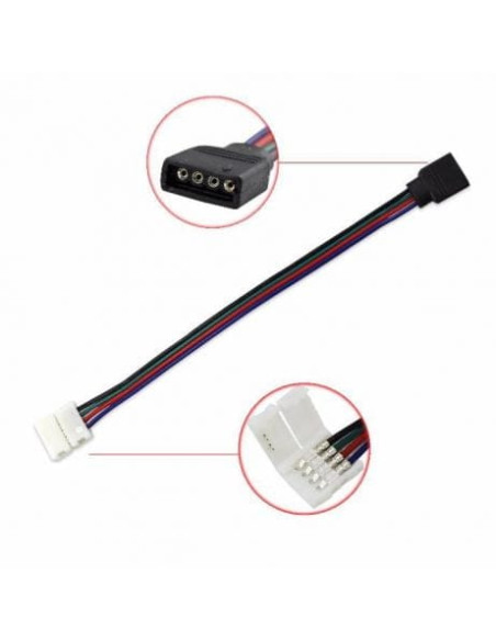 Conector RGB Banda-Controller Cu Fir 10mm