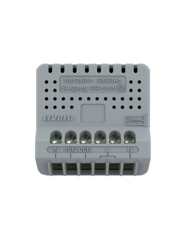 Modul Întrerupător Touch simplu cu Contact Uscat 230V cu Nul Livolo (Fără Panou sticlă)