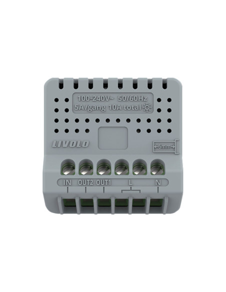 Modul Întrerupător Touch simplu cu Contact Uscat 230V cu Nul Livolo (Fără Panou sticlă)