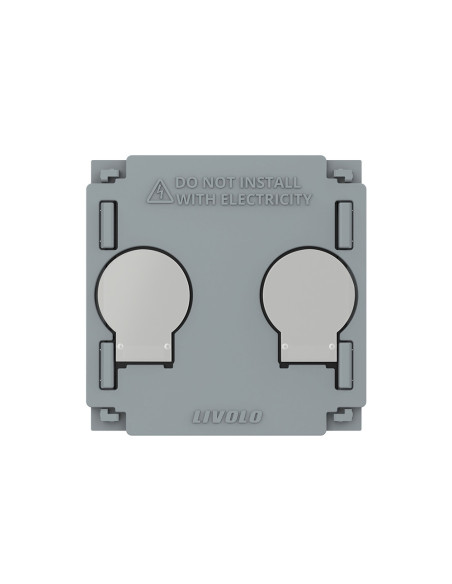 Modul Întrerupător Touch dublu cu Revenire și Contact Uscat 230V cu Nul Livolo (Fără Panou sticlă)