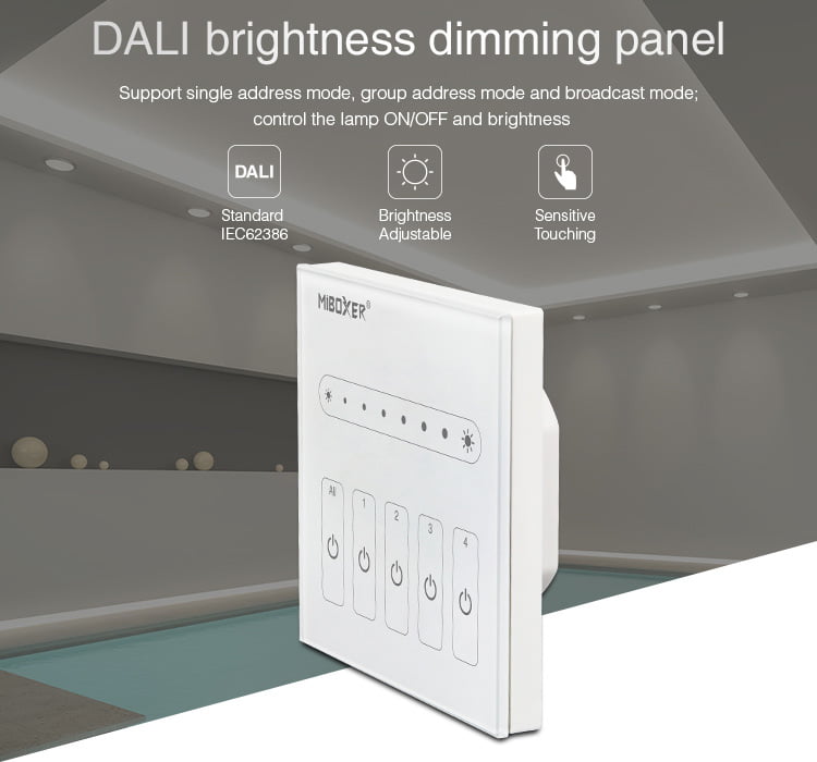 MiBoxer DP1 Panou Dimare Luminozitate DALI Monocolor