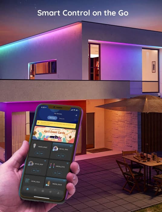 Banda LED Govee H6143 RGBIC, Sincronizare Muzica, Wifi si Bluetooth 5m, Alexa, Google Asistant