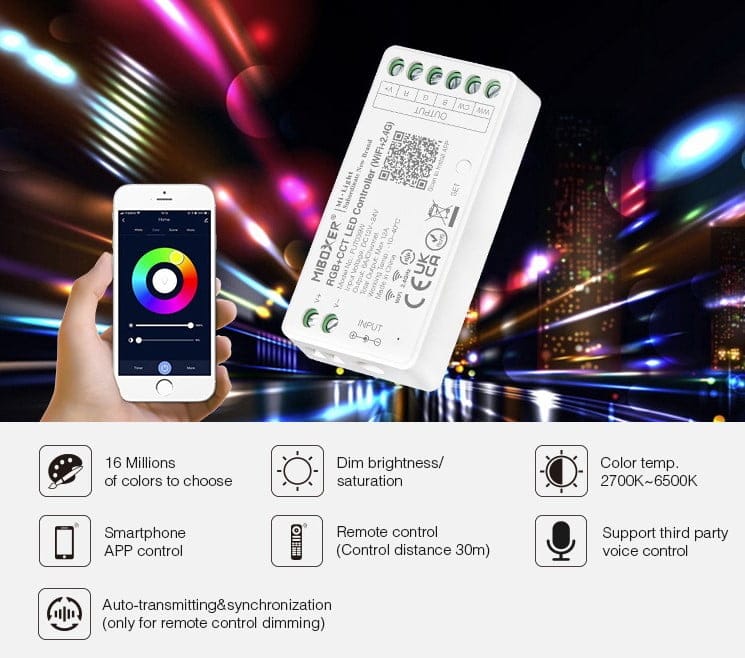 Miboxer FUT039W Controler WIFI+2.4G RGBCCT