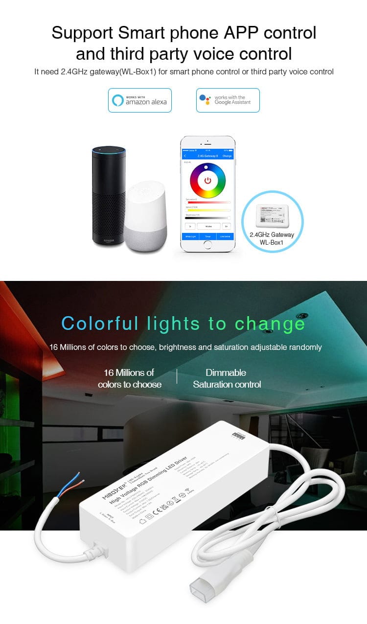 MiBoxer HF3-P400 Driver LED Pentru Banda led La 220v Dimabila