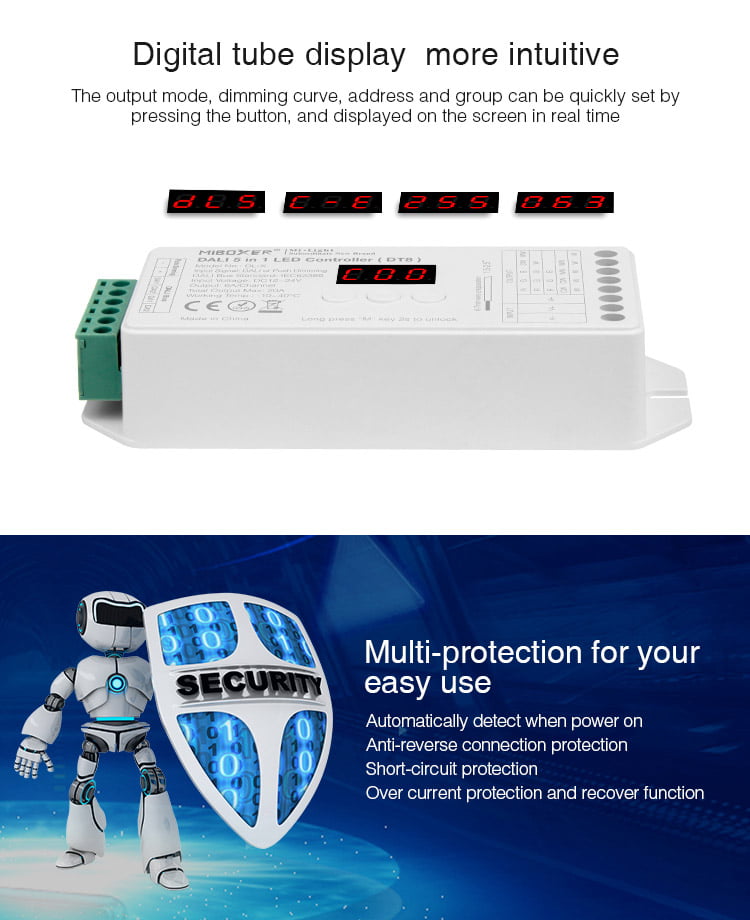 MiBoxer DL-X Controler LED DALI 5in1 ( DT8 )