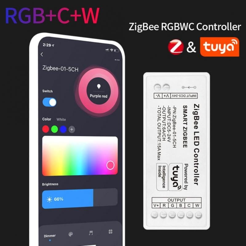 Controler Zigbee Tuya SmartLife 5V-24V