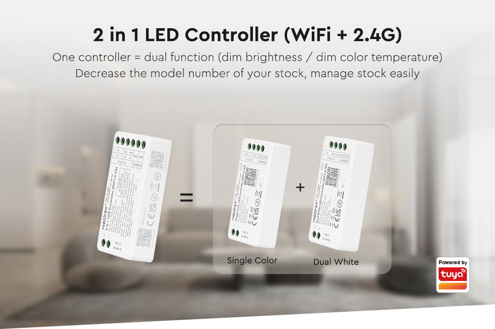 MiBoxer FUT035W+ Controler 2in1 WIFI+2.4G Monocolor/Dual WHite