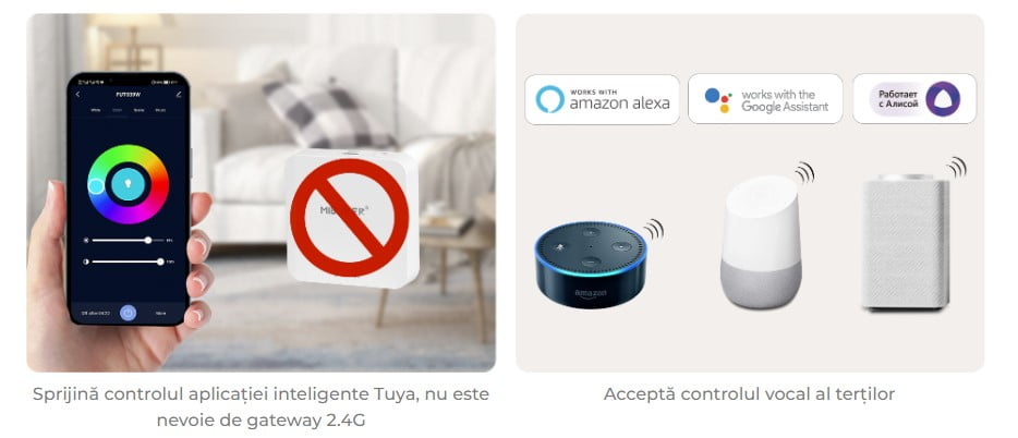 MiBoxer HW5 Controler LED 5in1 (WiFi+2.4G) Iesire Max 30A Tuya MiBoxer HW5 Controler LED 5in1 (WiFi+2.4G) Iesire Max 30A Tuya