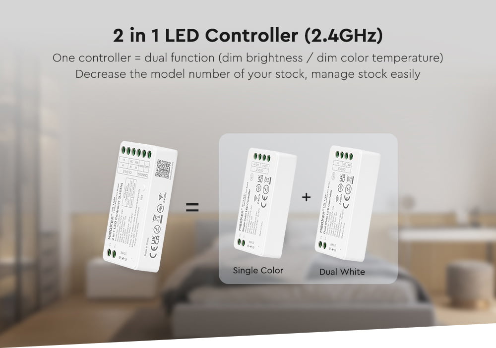 MiBoxer FUT035S+ Controler 2.4 Ghz 2in1 Monocolor/Dual White