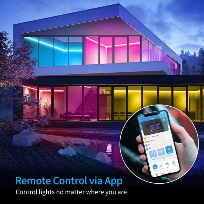 Banda LED Govee H6110 RGB, Sincronizare Muzica, Wifi si Bluetooth 10m, Alexa, Google Asistant