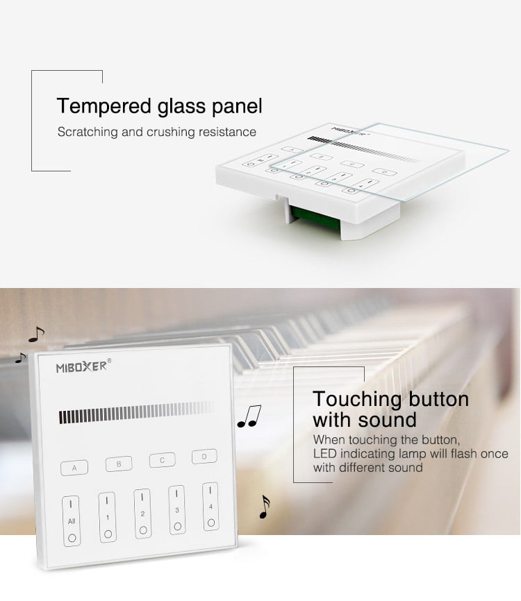 MiBoxer DP1S Panou Touch Dimare Monocolor DALI ( DT6 )