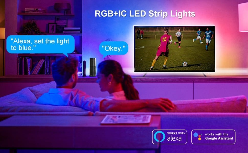 Kit Banda LED Ustellar 12M RGBIC, Sincronizare Muzica, Smart, Wifi, Telecomanda, Alexa, Google Assistant Kit Banda LED Ustellar 12M RGBIC, Sincronizare Muzica, Smart, Wifi, Telecomanda, Alexa, Google Assistant