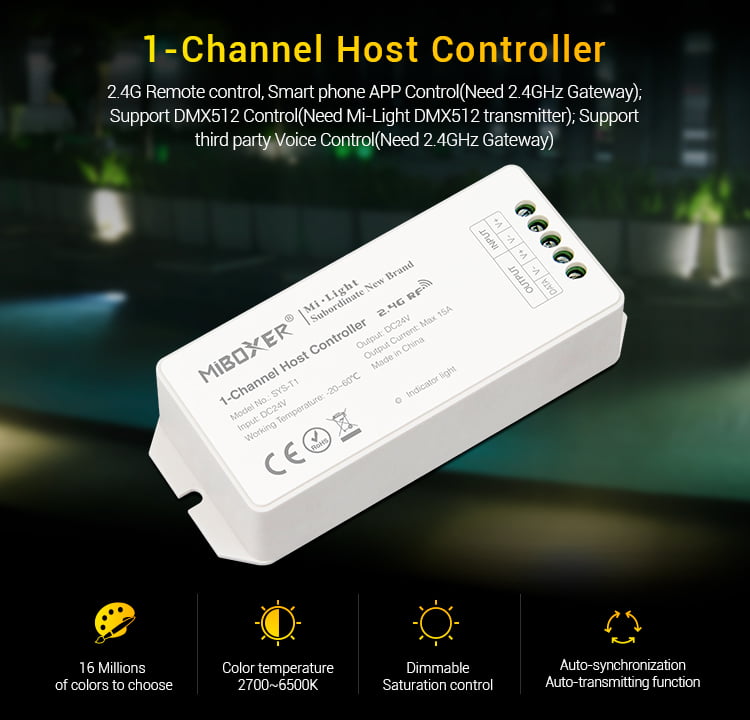 MiBoxer SYS-T1 Controler 1 canal 24V